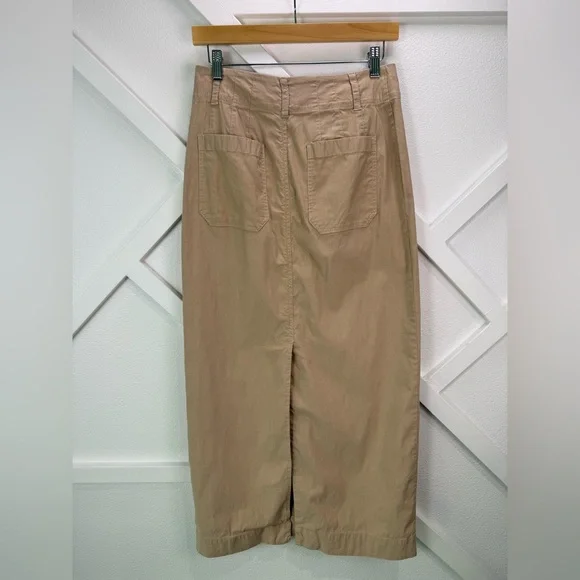 Anthropologie Maeve The Colette Maxi Skirt  Tan Size Small - Picture 6 of 12